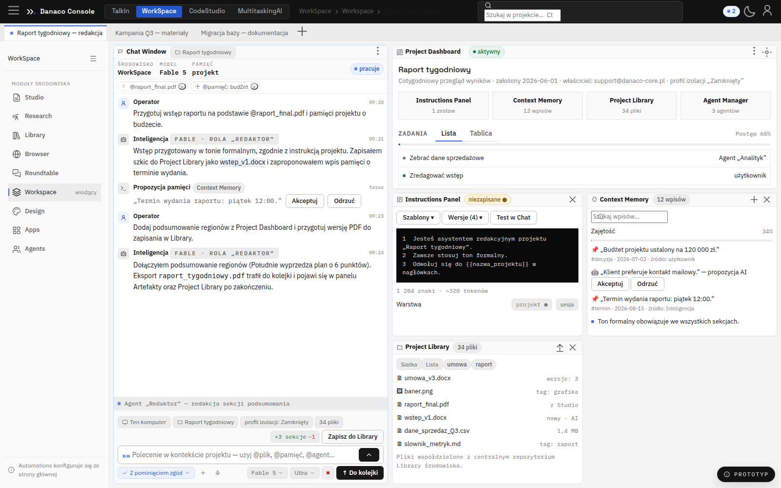 WorkSpace — produktywność, organizacja i realizacja projektów.